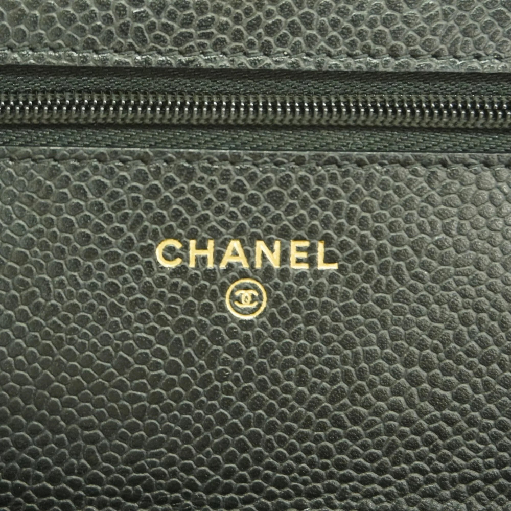 CHANEL Black Caviar Leather Wallet - Picture 5 of 9